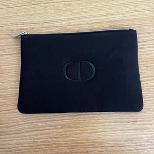 NEW - Black Dior Makeup/ Cosmetic Pouch